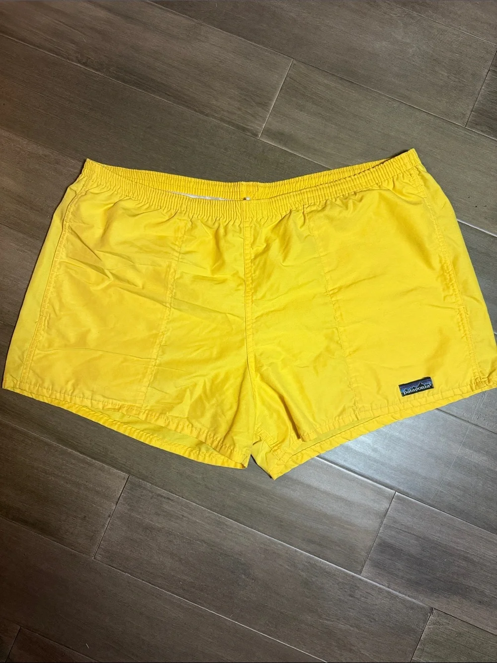 Vintage Patagonia Yellow Baggies Swim Trunks Shorts Retro Surf Men's